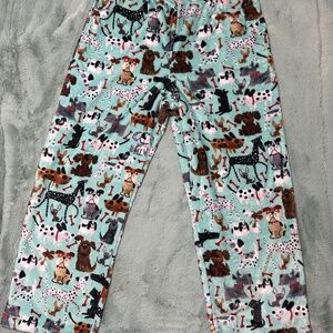 Minky lounge pants, dog pattern size XXL